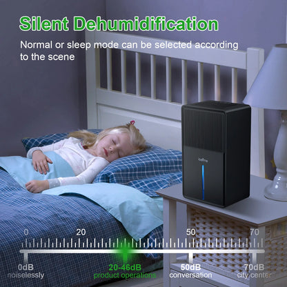 LOEFME 3.0L Air Dehumidifier Portable Mute Moisture Absorbers Machine Air Dryer Deodorizer Dryer For Home Bedroom Office Kitchen.