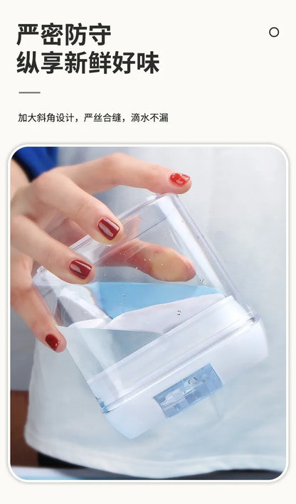 Kitchen Plastic Container Organizer Moisture-Proof Sealed Tank Square Transparent Grain Storage Jar Dried Fruit Snack Box Cans.