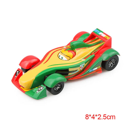 Disney Pixar Cars 2 3 Lightning McQueen Race Div Fritter Miss Tractor Frank 1:55 Diecast Metal Alloy Model Car For Kid Xmas Gift.
