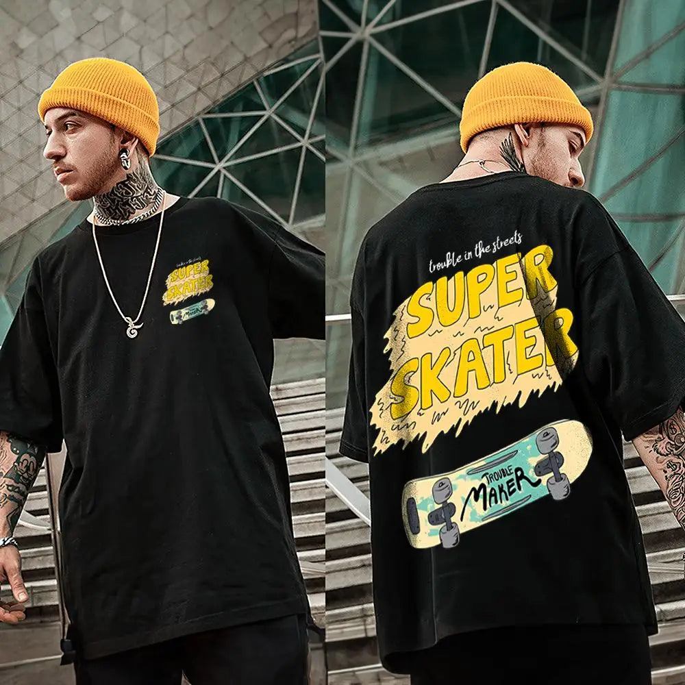 Man Hip Hop T-Shirt 3d Skateboard Men's Sport Shirt Oversized Loose Sweatshirt Casual Short Sleeve Tee Top High Quality Clothing.