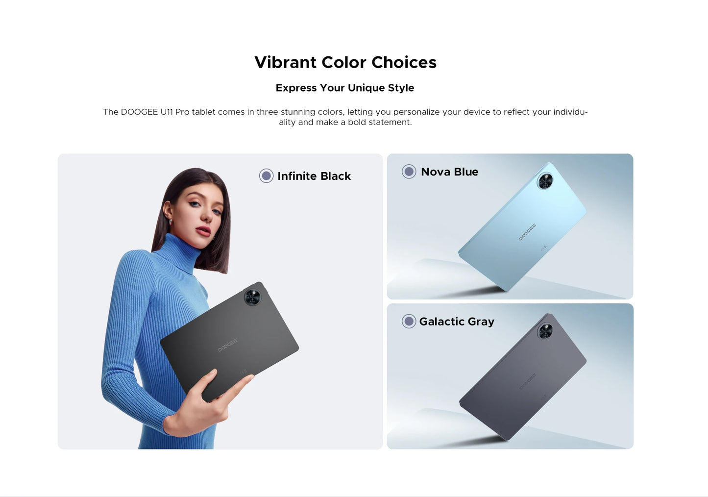 Global Version Doogee U11 Pro Android 15 Tablet Pc 11 Inch Ultra-Clear 90Hz Display 30Gb(6+24) 256Gb 8580Mah Battery Tablet.