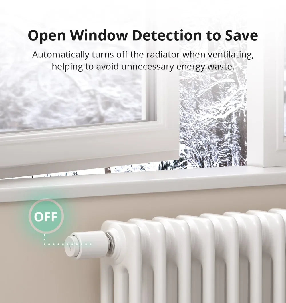 SONOFF TRVZB Zigbee Thermostatic Radiator Valve Smart Home Heating Froest Protection Remote Group Control via eWeLink Alexa.