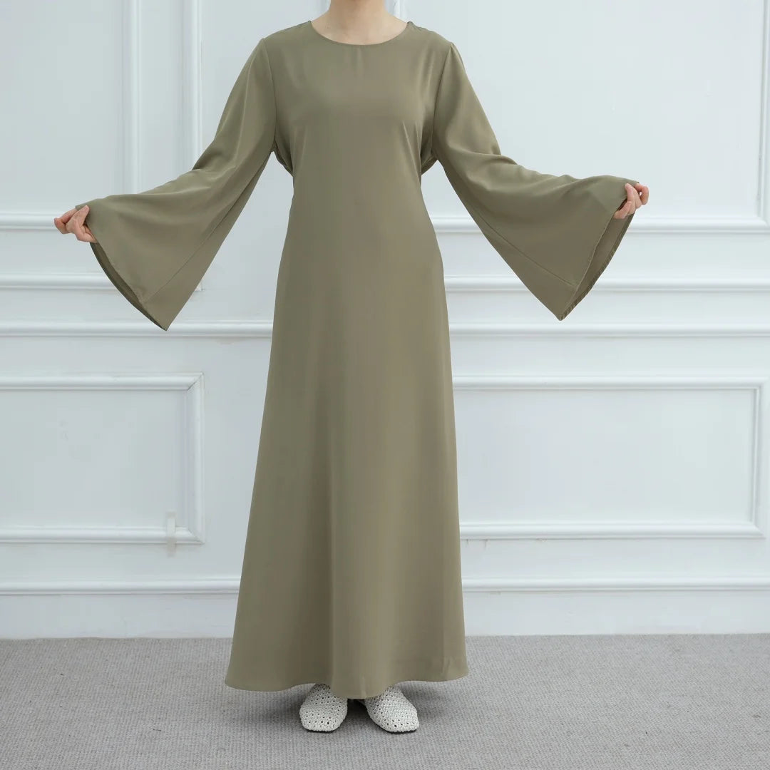 Bandage Plain Abaya Dubai For Women Kaftan Muslim Modest Long Dresses Islam Caftan Marocain Kebaya Robe Femme Musulmane Vestidos.