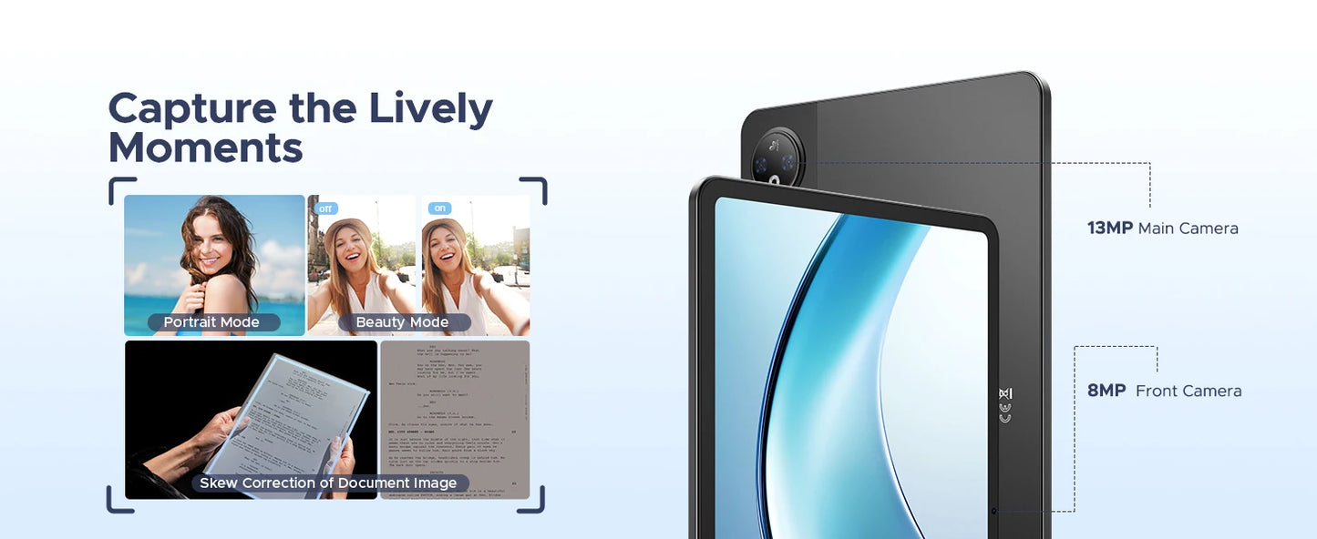 DOOGEE V Pad 2 In 1 5G Tablet 12" Screen Dimensity 7050 Android 15 32GB RAM (8+24) 256GB ROM8800mAh Battery Ultra-thin Smart Pad