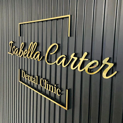 Personalized Large Business Sign Wall Mounted Acrylic 3D Logo Sign Custom Wall Art Beauty Salon Shop Bar Decor Home Decorations.