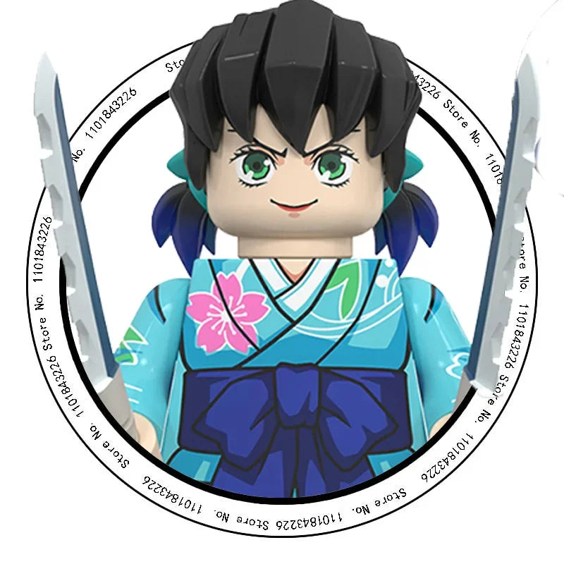 2025 Hot Toys WM6116 WM6138 Demon Slayer Blade Building Blocks Mini Action Figure Accessories Halloween Christmas Gifts for Kids