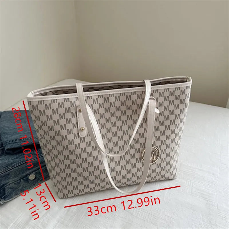 Stylish Tote Bag, Vintage Handbag, Large Underarm Shoulder Bag for Women Suitable for Daily Use, Work, Outdoor, Travel, Shopping.