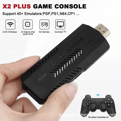 X2 Plus 256G 128G 64G GD10 Pro 4K Game Player 3D HD Retro Video Game Console Wireless Controller TV 50 Emulator For Kids Gifts.