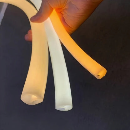 Round Flexible LED Neon Rope Lamp Silicone Tube 180/270/360° Tape Lamp Diffuser For WS2811 WS2815 Outdoor Decor Neon Strip Light.