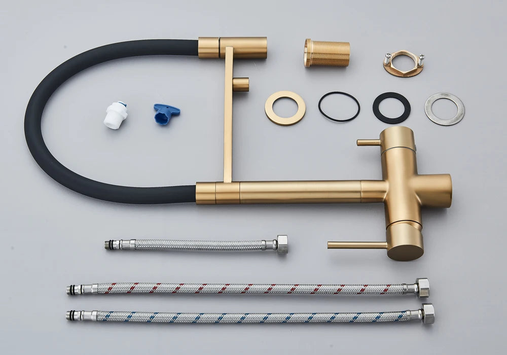 Black Grey Filtered Kitchen Faucet Water Filter Kitchen Faucets Filter Faucet Mixer Water Purification Water Drinking Water Taps