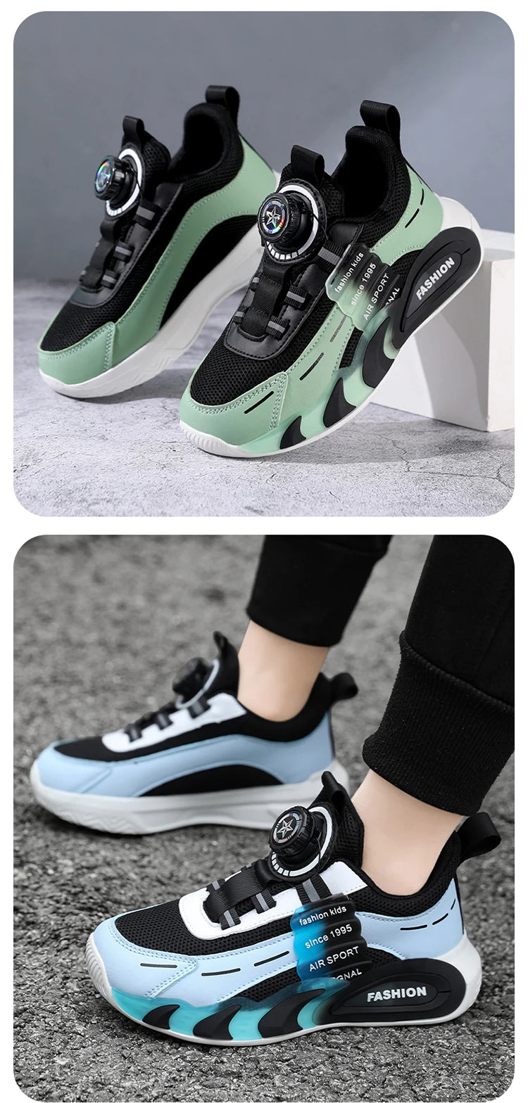 Pink Girl's Fashion Sneakers Anti Slip Comfortable Children Boy's Casual Walking Shoes Outdoor Sport Tennis.