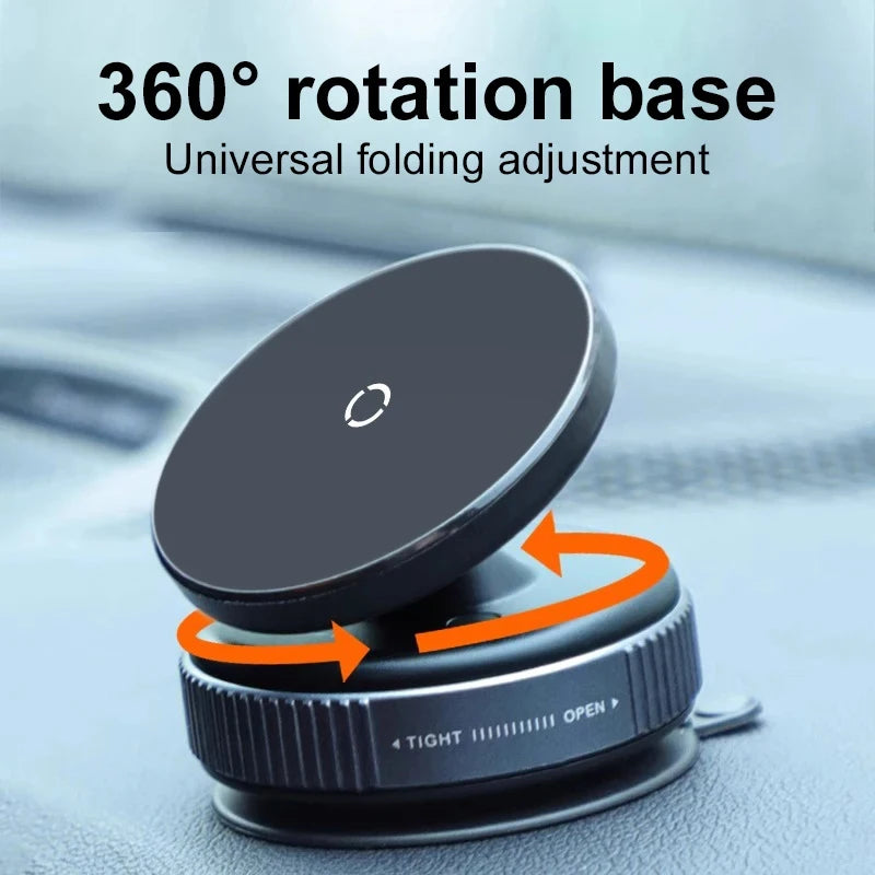 Xiaomi Magsafe Car Phone Holder Suction Cup Vacuum Magnetic Phone Stand 360° rotatable and Foldable Suction Cup Phone Holder.