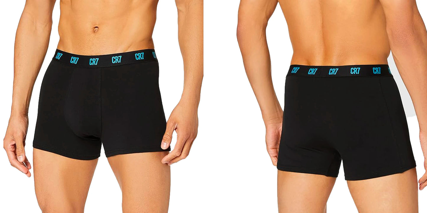CRIIS SEVEN 7 Boxershorts für Herren, Cristiano Ronaldo, Basic-Unterwäsche aus Baumwolle, Herren-Badehose, Turnhose, bequeme Unterhose