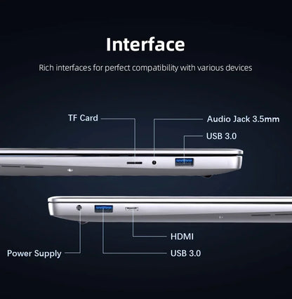 2025 Brand New Laptop Windows 11 Pro Intel i7-7500U Notebook 12GB RAM 1TB 2TB SSD Office Study Laptops Notebook Computers PC.