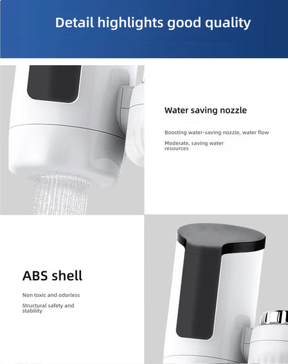 Electric Kitchen Sink Water Heater Tap Instant Hot Stainless Steel Water Faucet Heater Cold Heating Kitchen  Accessories