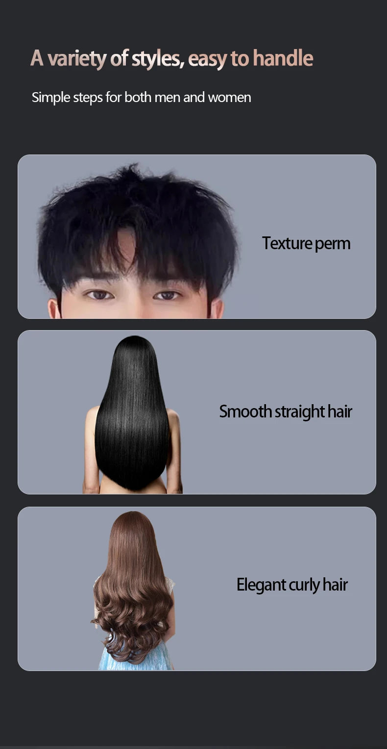 Hot Comb Straightener Curler Dual Purpose, Negative Ion Essential Oil Hair Care Professional And Safe Hairdressing Equipment