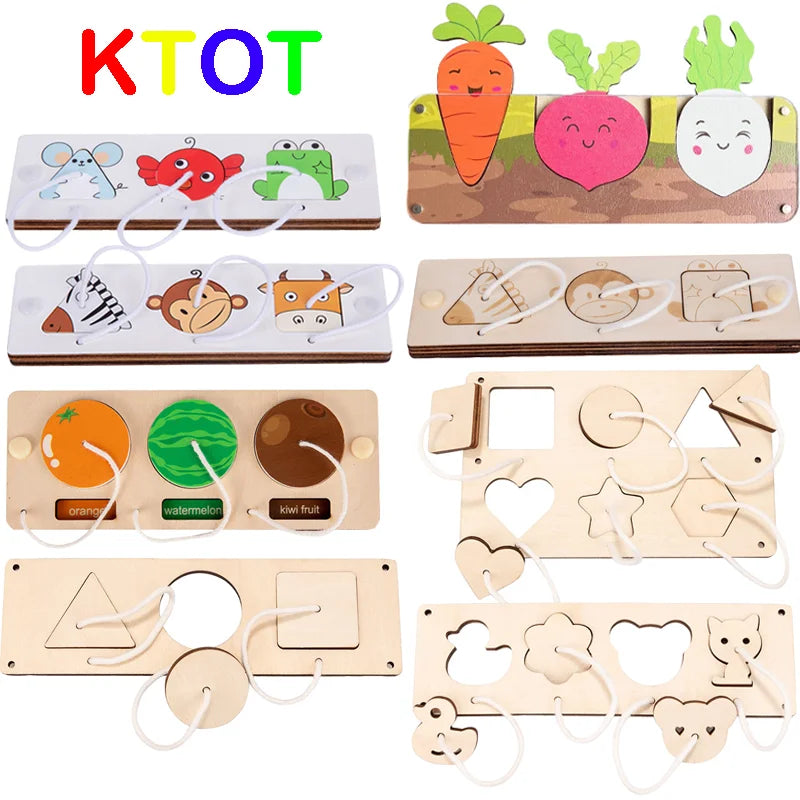 NEW Busy Board Montessori Early Educational Toys Cognitive Training Infant Skills Learning Wooden Game Busyboard DIY Accessories.