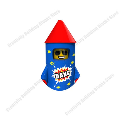 New Hot Series Gray Shark Boy Girls 3D Model DIY Building Bload Toys Classic Movie Children's Toys Gifts.