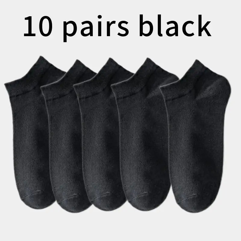 10 Pairs Men's Breathable Mesh Summer Short Socks, Sports Versatile Cotton Socks at Discount Price Sports and Casual Wear
