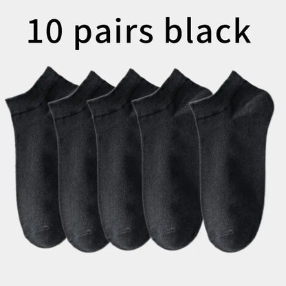 10 Pairs Men's Breathable Mesh Summer Short Socks, Sports Versatile Cotton Socks at Discount Price Sports and Casual Wear