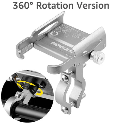 iBudim Bike Phone Holder 360 Rotation Bicycle Phone Holder for 4.7-7.0 inch Devices Motorcycle Handlebar Mobile Phone Stand