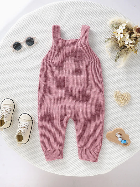 Baby Strampler Ärmellose Neugeborene Mädchen Gestrickte Strap Overalls Playsuits 0-18m Einem Stück Infant Outwear Overalls Kinder Kleidung.