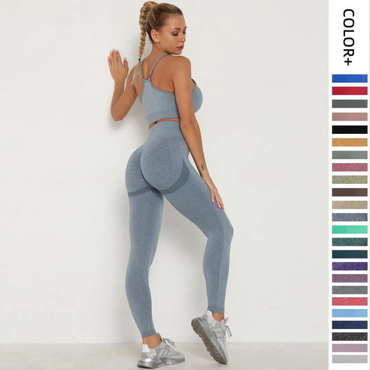 Solid Color seamless gym Yoga Set Legging +sport bra+short+long sleeves Tracksuit  Women Gym Suit Comprehensive Training Jogging.