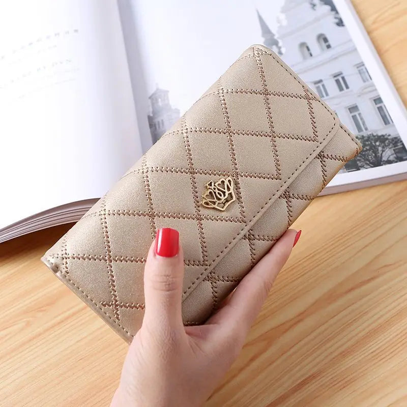 Fashion Zipper Wallets Womens Long Purses Handbags Coin Purse Cards Holder PU Leather Billfold Wallet.
