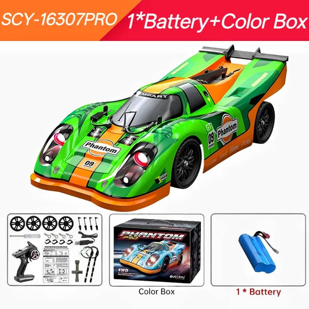 16307PRO 1:16 70KM/H Brushless Remote Control Car High Speed Drift Racing Car Four Wheel Drive Off Road Vehicle Boys Toy Gift