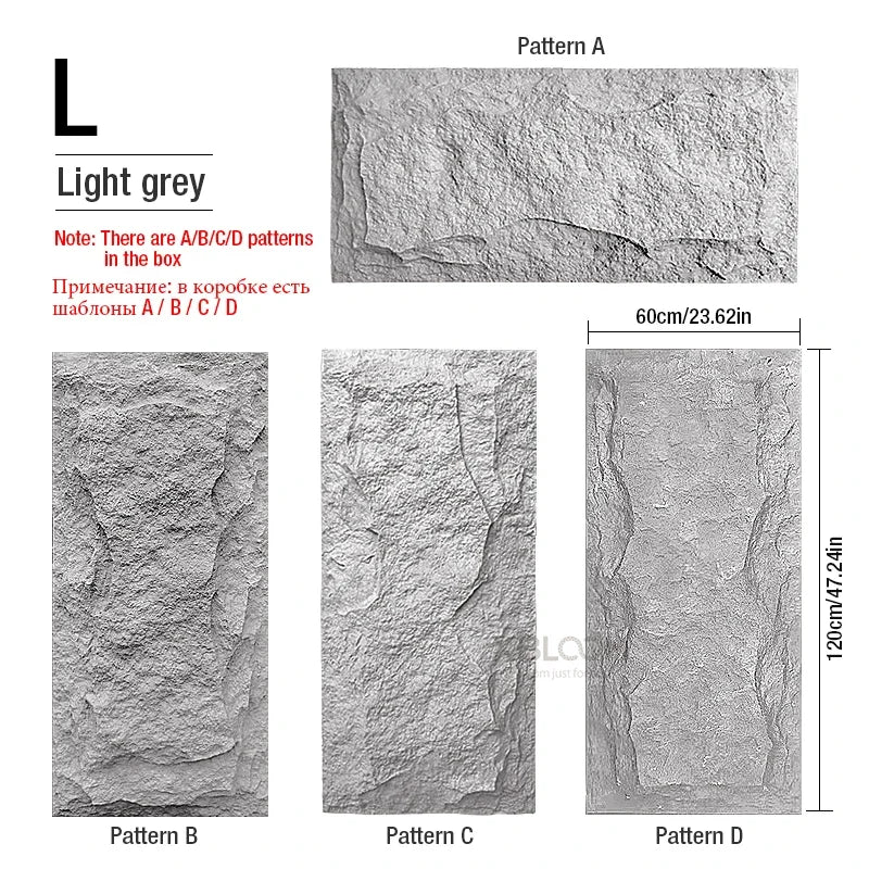 4pcs 120x60cm Home Decor 3D PVC Wood Grain Wall Paper Brick Stone Wallpaper 3D wall panel Living Room Bedroom Wall Sticker Decor