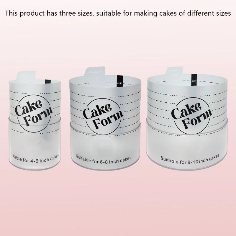 Adjustable Round Cake Ring Mold Retractable Fondant Tools Mousse Cake Ring Acrylic Circle Baking Ring Cake Tools.