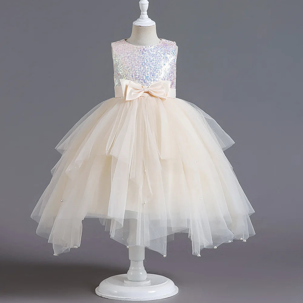 2025, lila Mädchen-Partykleider für Kinder, Mädchenkleider, Performance, Junior-Kleid, Hochzeit, Abend, Abschlussball, Urlaub, Rock, Kostüm