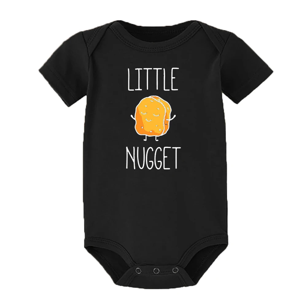 Little Nugget Baby Ankündigung Neugeborene Baby Bodys Sommer Jungen Mädchen Strampler Körper Schwangerschaft Offenbaren Kleidung Säugling Dusche Geschenk.