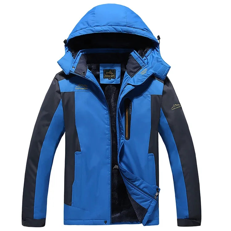 New Winter Men's Down Jacket, Red Sports Casual Coat, Blue Waterproof Jackets (This Jacket Has A Thinner Version Available).