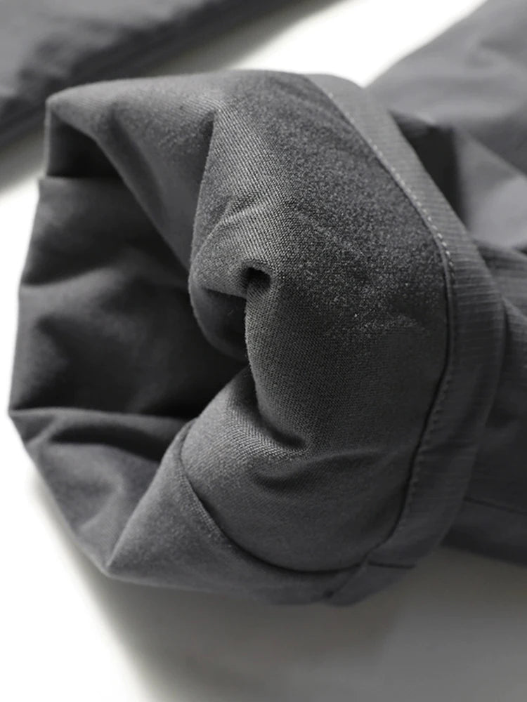 Men's Winter Padded Pants with 3 Zip Pockets 90% White Duck Down Windproof Warm Pants Snow Cold Thermal Down Trousers.