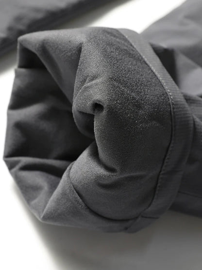 Men's Winter Padded Pants with 3 Zip Pockets 90% White Duck Down Windproof Warm Pants Snow Cold Thermal Down Trousers.