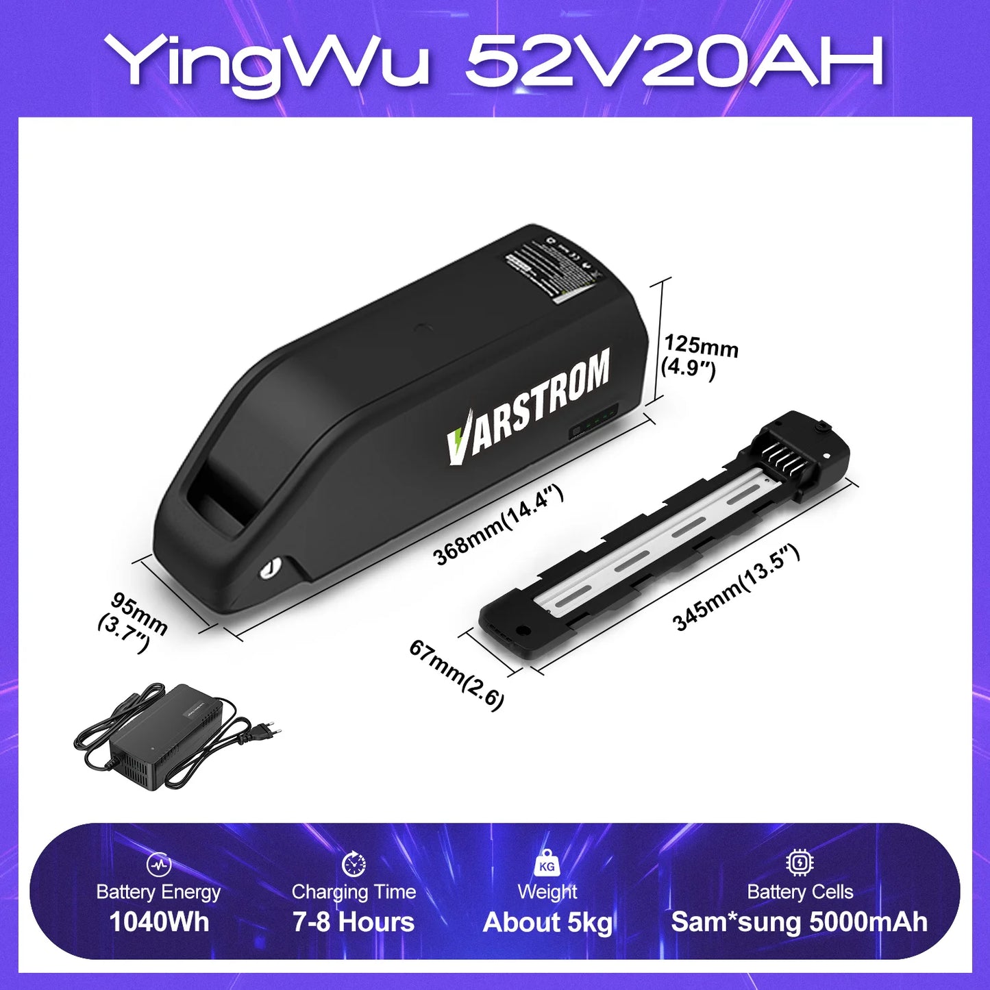 [ON SALE] Hailong Battery Electric Bicycle 21700 18650 Cells Pack 48V 36V 13Ah 52V 20Ah eBike Powerful Lithium Battery for BBS02