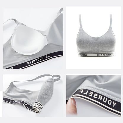 Women's Beautiful Back Sports Bra Elastic Sleeveless Vest Breathable Slim Crop Top with Adjustable Shoulder Straps.