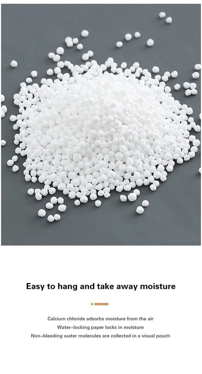 5/10Pcs Moisture Absorber Hanging Drying Clothes Dehumidifier Wardrobe Dehumidifier Dry Bag Desiccant Moisture Absorption Bag.