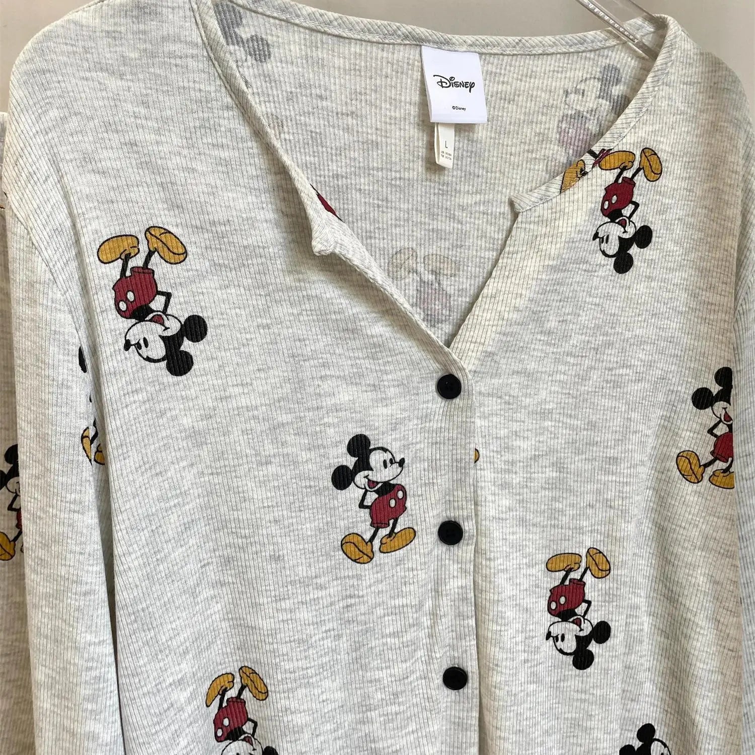 Cartoon Mickey Maus Pyjamas Frühling Herbst Langarm frauen Nachthemd Set Nette Hause Nachtwäsche V-ausschnitt Hause Kleidung.