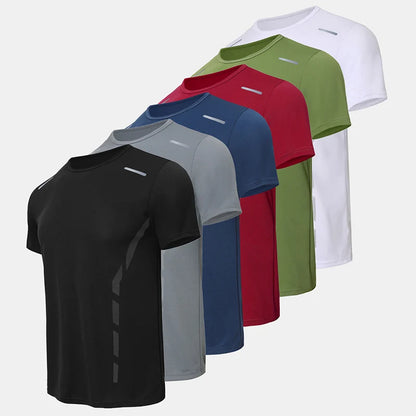 1/2/4 Piece Men's Quick Drying Sports Suit Casual Breathable Short Sleeved T-shirt Pocket Versatile Shorts For Teenagers To Wear.