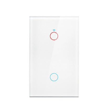 Tuya WiFi US Smart Lichtschalter Wand-Touch-Schalter Neutralleiter/Kein Neutralleiter erforderlich 120-Typ Funktioniert mit Alexa, Google Home.