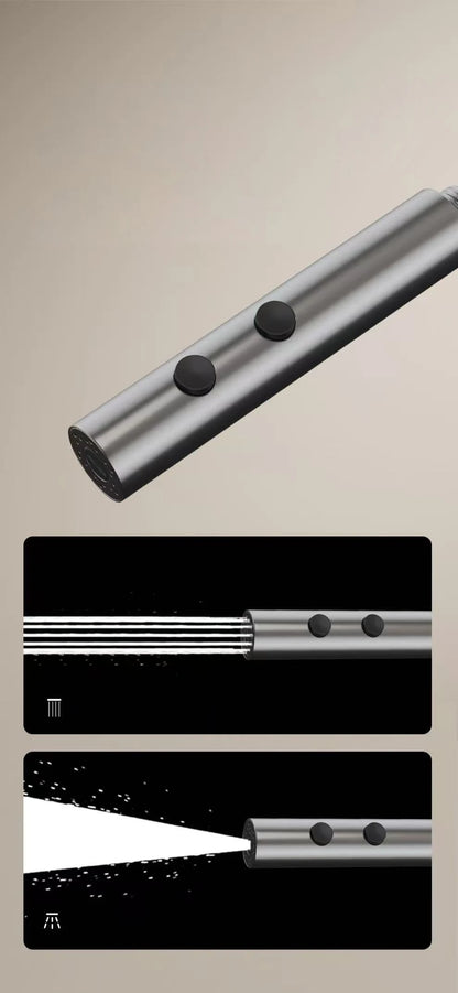 Bathroom Shower System Brass Mirror Surface Temperature-Controlled for Bathtub Faucet with Digital Display, LED Strip