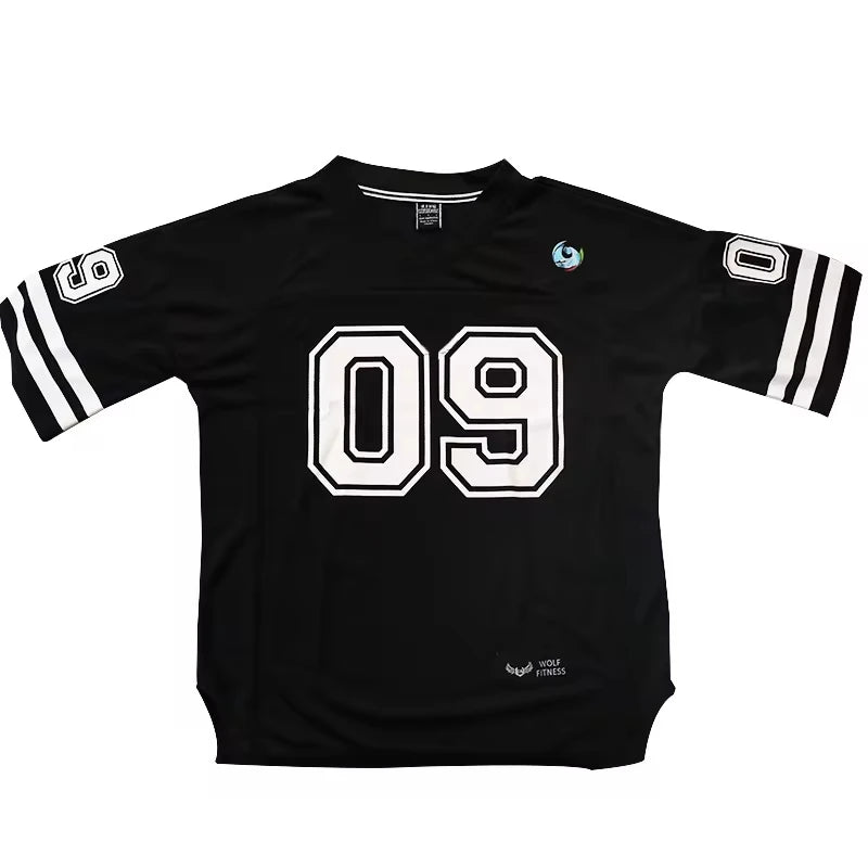 Men's 2024 Summer New Fashionable Sports Quick Drying 3D Printed Number Jersey Oversize Breathable Short Sleeve T-shirts.