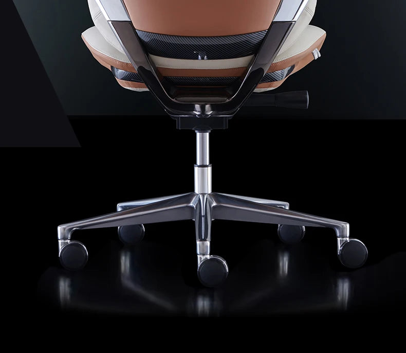 Studie Drehbarer Bürostuhl Liege Moderner Lazy Ergonomischer Thron Leder Bürostuhl Nordic Computer Mobilya Salonmöbel