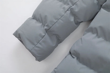 New Winter Men's Mid-Length Cotton-Lined Coat Business-Casual Windproof Warmth Fashionable Hooded Jacket Stylish Menswear