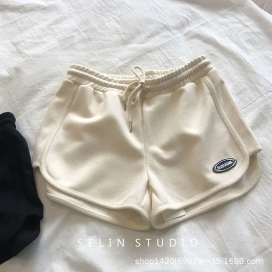 Shorts Women Summer A- shaped Slim Fit Versatile Loose Chili Girl Pants Summer Outdoor Casual Sports Fat Mm Three-piece Hot Pant.