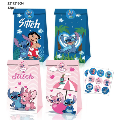 Niedliche Cartoon-Lilo und Stitch-Luftballons, alles Gute zum Geburtstag, Party, Babyparty, Dekorationen, Kindergeschenke, Einweggeschirr.