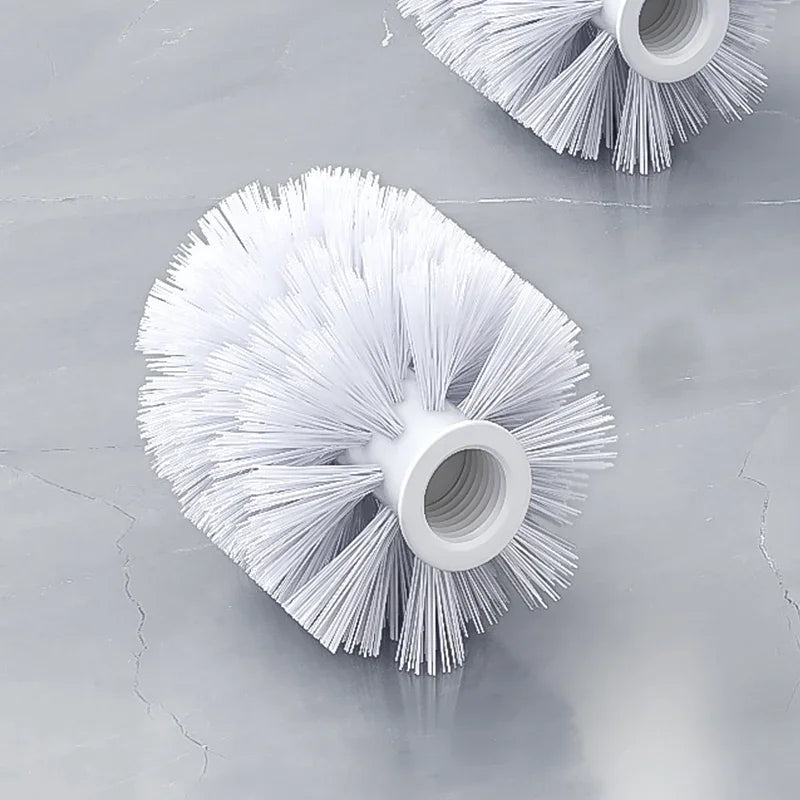 1 Stück weiße und schwarze Kopf Ersatz-Toiletten bürste-ideal für die Reinigung von Hygiene werkzeugen für die Badezimmer reinigung