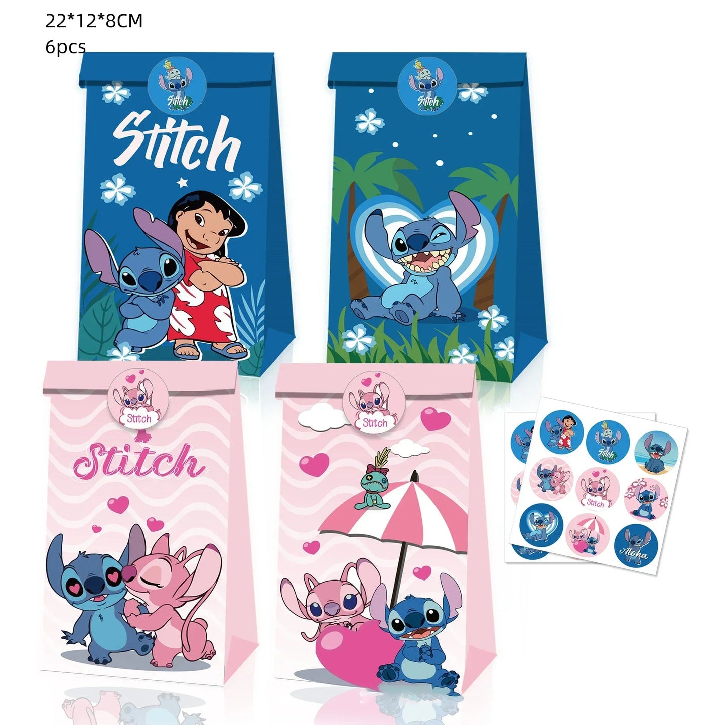 Niedliche Cartoon-Lilo und Stitch-Luftballons, alles Gute zum Geburtstag, Party, Babyparty, Dekorationen, Kindergeschenke, Einweggeschirr